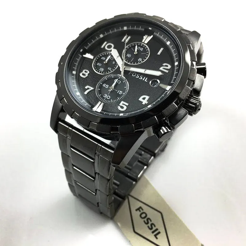 Fossil Dean Chronograph Black Dial Men's Watch | FS4721